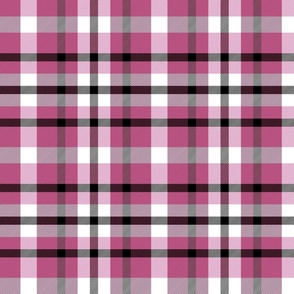 Modern Bright Pink Plaid