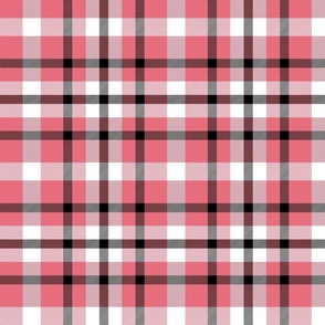 Bright Bold Coral Tartan