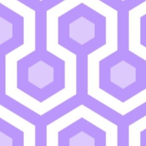 Large Lavender Hexagons 
