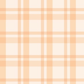 Orange plaid - modern tartan - Blooming Autumn LARGE