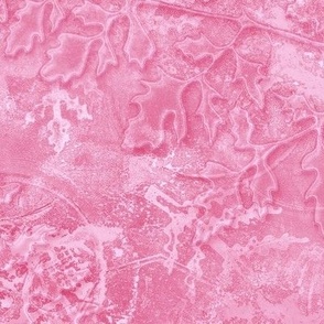 Cut Glass and Ferns Gel Print Textures in Shades of Bubblegum Pink