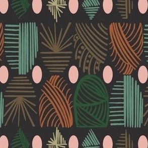 Caribbean Tribal Mudcloth Bold Design, Small