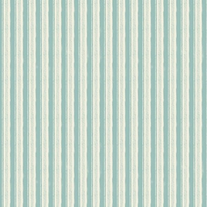 Summer Vacation - small hand drawn blue serenity beige vertical stripes  and dots - small projects and diys - retro coastal decor