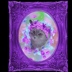 Pop Art Flower Princess Cat [small]