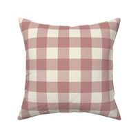 1.5" Gingham: Grounded Rose Gingham Check, Rose Taupe Buffalo Check, Buffalo Plaid