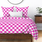 checkerboard_hot pink and white