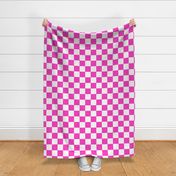 checkerboard_hot pink and white