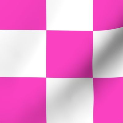 checkerboard_hot pink and white