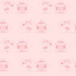 XS  Beach Hut & Palm Escape Surf & Sun Seaside Rose Quartz, baby Pink, Candy pink  Carnation Pink