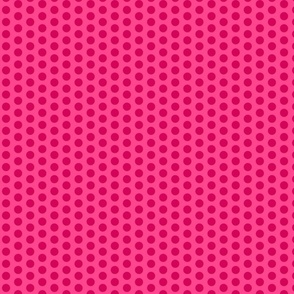 Hot Pink Polka Dots on Bubblegum Pink