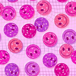 DISCO BALL SMILES-PINK