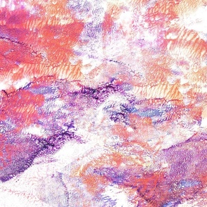 Textured Tonal Fiery Explosion - Hot Pink/Zesty Orange/Purple - 35 inch