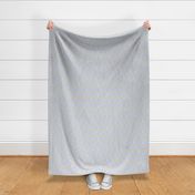 Watercolor, Hand Painted  Blue Gingham Banner on Light Grey, Boy's  Party, L