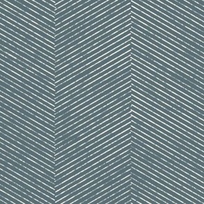 hand drawn textured twill weave - creamy white marble blue - blue and white stripes