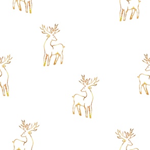 Christmas Reindeers white