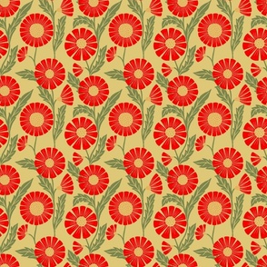 Daisies Red12in