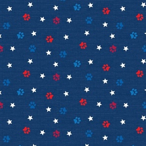 pawtriotic dog – fourth of july dog fabric | small