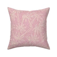 (L) palm trees- dusky pink
