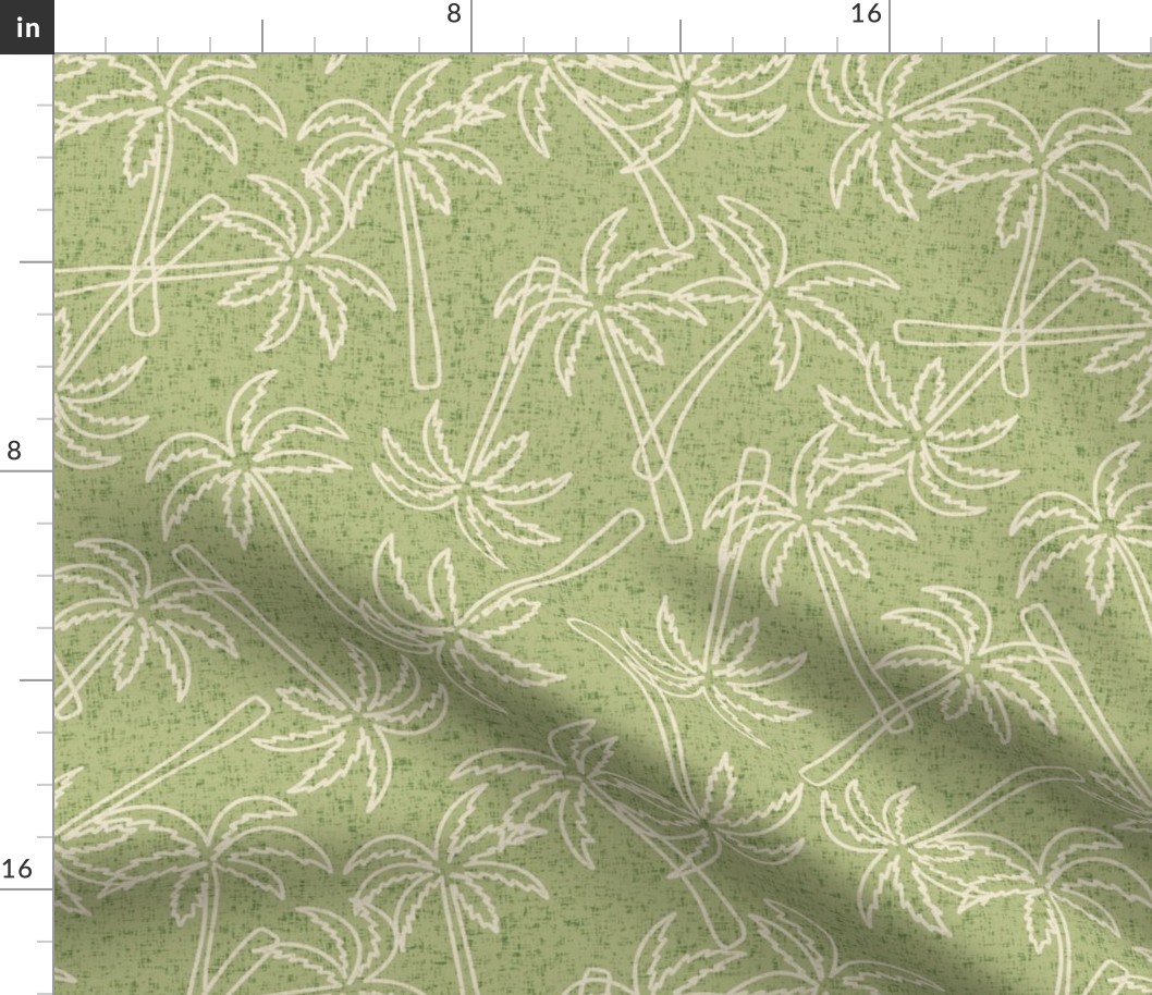 (L) palm trees - green