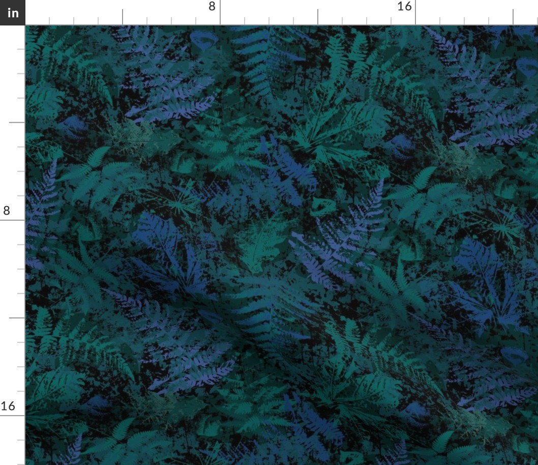 FERN-FRENZY-PASTELS-DARK-BLUES-GREENS-SML