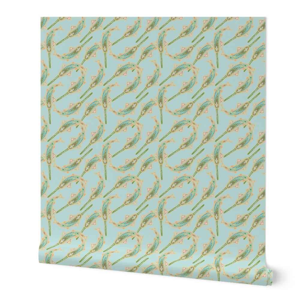 Sawfish Paisley Light blue