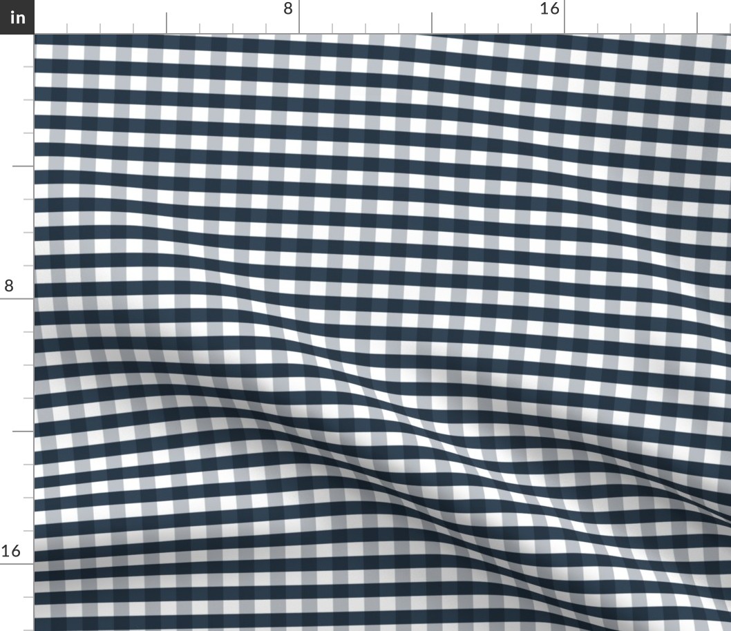 Gingham Royal Navy Blue S