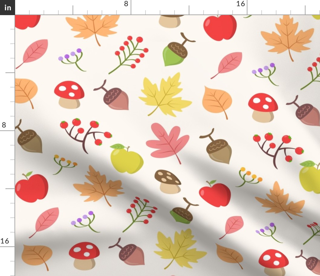 Autumn fantasy (large scale pattern). Fall pattern, wood, forest, undergrowth, autumnal, branch, nature, autumn background.