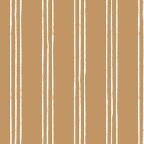 (jumbo scale) Triple Stripes - golden brown - LAD24