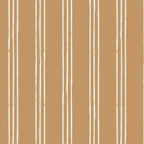 Triple Stripes - golden brown - LAD24