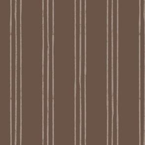 (jumbo scale) Triple Stripes - brown - LAD24