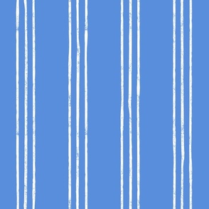(jumbo scale) Triple Stripes - white/ summer blue - LAD24