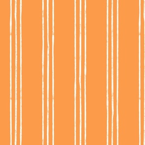 (jumbo scale) Triple Stripes - tangerine - LAD24