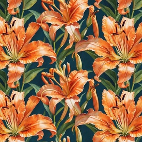 Orange Tiger Lilies 