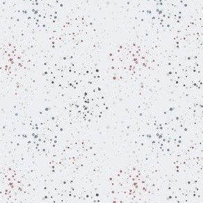 July Speckle Dots Red White Blue (Small Scale)