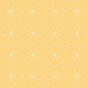 dot mandala sunflower sunshine yellow 3 three inch block white dots on yellow for wallpaper accessories and home decor