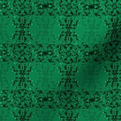Chrome Scrollwork w/Ombre Background [green]