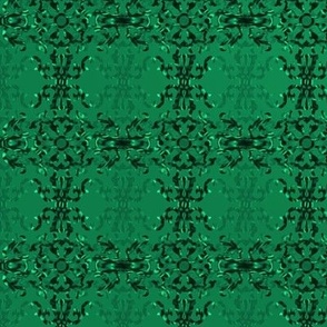Chrome Scrollwork w/Ombre Background [green]