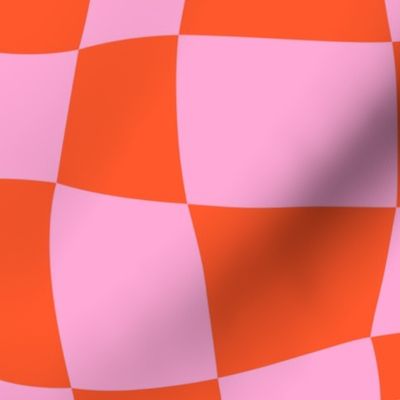  Psychedelic Checkerboard in Pink + Orange