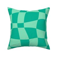  Psychedelic Checkerboard in Mint Tonal