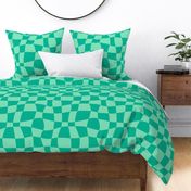  Psychedelic Checkerboard in Mint Tonal