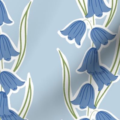 Bluebell Stripe Light Blue Medium