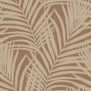 Coastal Palm Leaves - Warm Minimalist 3A