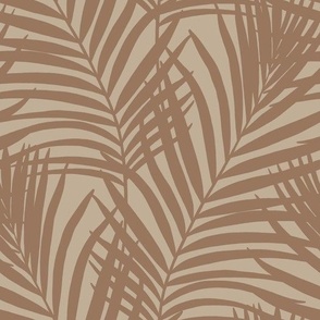 Coastal Palm Leaves - Warm Minimalist 3B