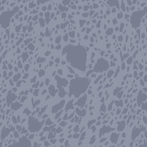 Moody Western Cow Print Design in Gray blue