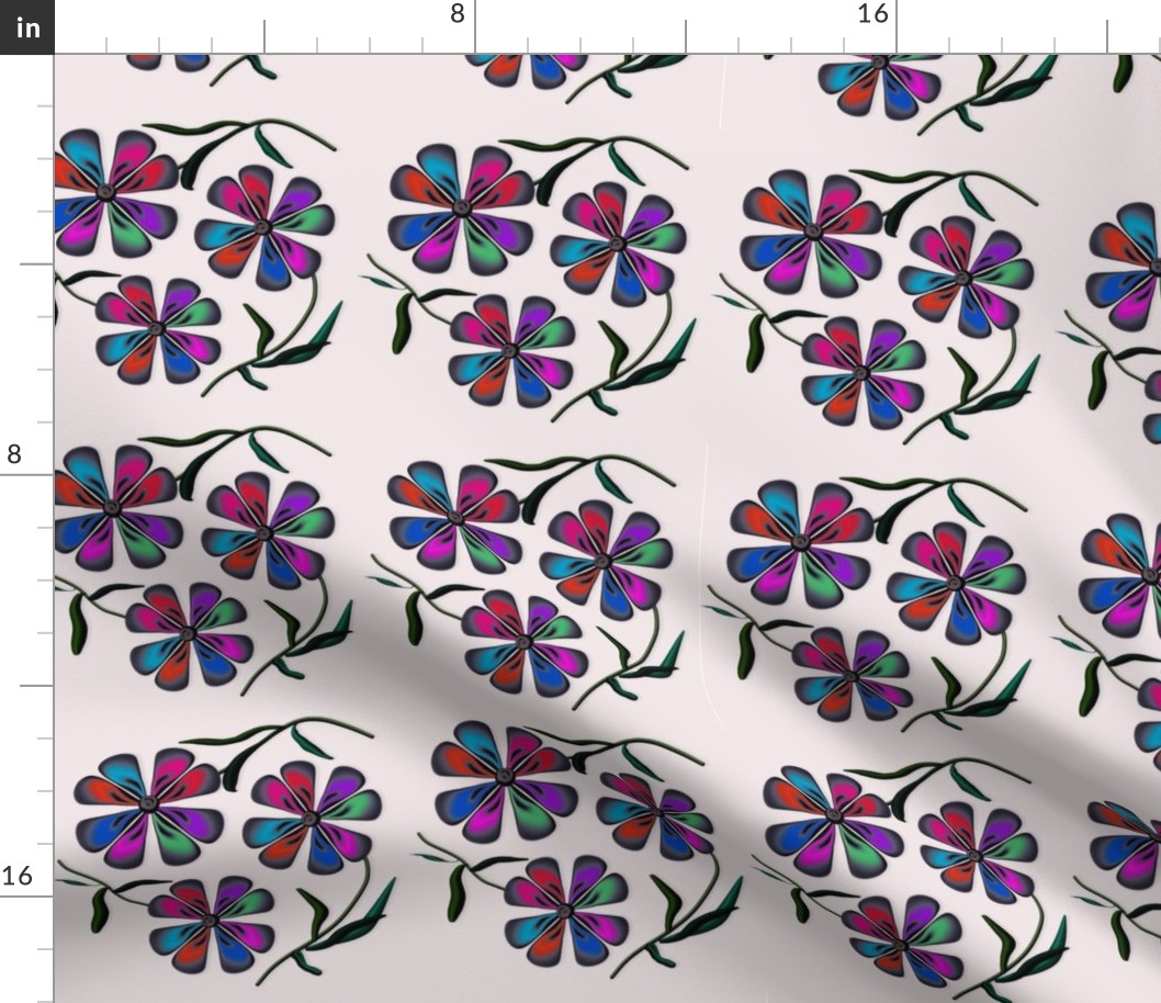Bright and colorful flowers #2 pattern