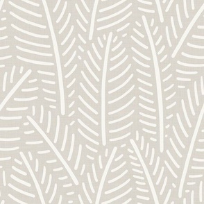 Herringbone Leaves - Warm Minimalist