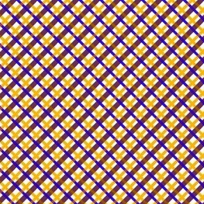 60s Plaid in Purple and Yellow