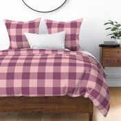 jumbo buffalo plaid / plum pink