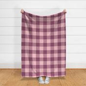 jumbo buffalo plaid / plum pink