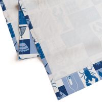 Coastal Lobster Blue Tiles